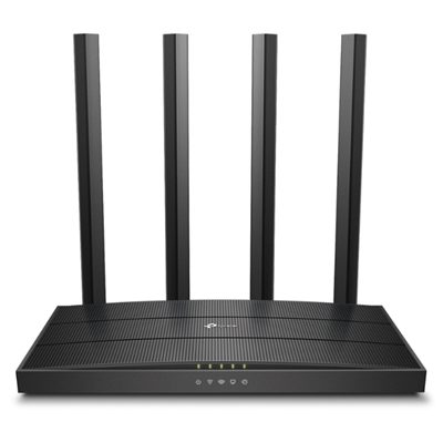 WIRELESS AC1200 ROUTER DUAL BAND TP-LINK ARCHER C6 5GHZX867MBPS/2.4GHZX450MBPS MU-MIMO,IPTV,5P GIGABIT - 4 ANT.