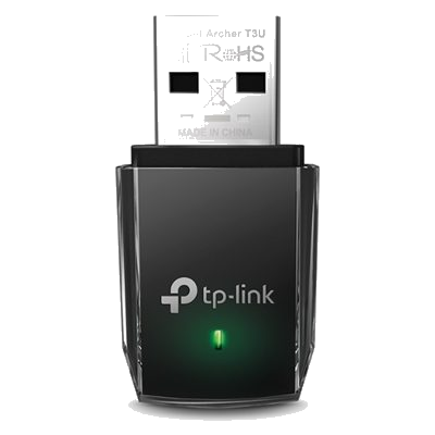 ADATTATORE WIRELESS AC1300 DUAL BAND TP-LINK ARCHER T3U USB3.0 1T1R 400MBPS A 2.4GHZ +867MBPS A 5GHZ 802.11A/B/G/N/AC FINO:31/03