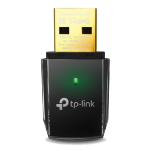 ADATTATORE WIRELESS AC600 DUAL BAND TP-LINK ARCHER T2U USB2.0 150MBPS A 2.4GHZ + 433MBPS A 5GHZ 802.11AC/A/B/G/N FINO:27/03