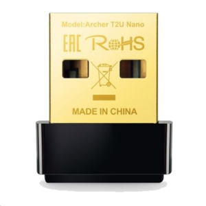 ADATTATORE WIRELESS AC600 DUAL BAND TP-LINK ARCHER T2U NANO USB2.0 150MBPS A 2.4GHZ + 433MBPS A 5GHZ 802.11AC/A/B/G/N FINO:31/03