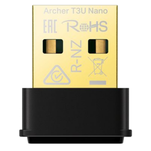 ADATTATORE WIRELESS AC1300 MINI DUAL BAND TP-LINK ARCHER T3U NANO USB2.0 400MBPS 2.4GHZ+867MBPS 5GHZ MU-MIMO