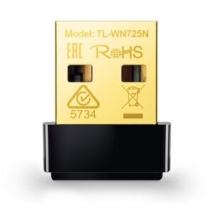WIRELESS N 150M LAN USB TP-LINK TL-WN725N 802.11BGN 1T1R 2.4GHZ-NANO SIZE-PROVIDE USB2.0 INTERF.-WPS-SUPP. XP/VISTA/7