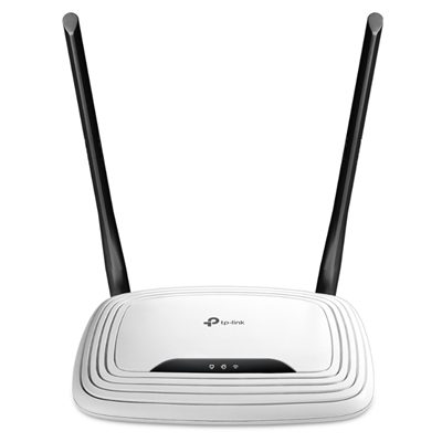 WIRELESS N ROUTER 300M TP-LINK TL-WR841N 802.11NGB4P 10/100M - 2ANT. FISSE -GARANZIA 3 ANNI- FINO:31/03