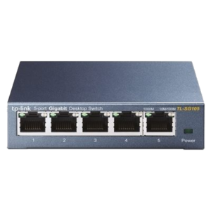 SWITCH 5P LAN GIGABIT TP-LINK TL-SG105 METAL SUPPORTS GMP SNOOPING,IEEE802.1P QOS, PLUGPLAY -GARANZIA 3 ANNI FINO:31/03