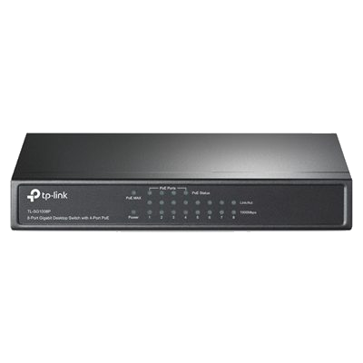 SWITCH 8P GIGABIT POE TP-LINK TL-SG1008P RJ45 4P POE-GARANZIA 3 ANNI