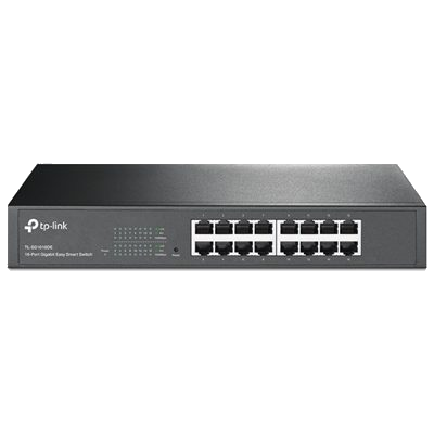 SWITCH 16P LAN GIGABIT TP-LINK TL-SG1016DE EASY SMART-MTU/PORT/TAG-BASED VLAN QOS IGMP SNOOPING-GARANZIA A VITA