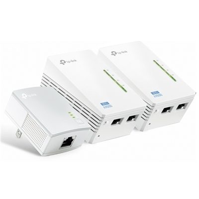 POWERLINE 500M WIRELESS EXTENDER TP-LINK TL-WPA4220T-KIT(KIT 3PCS)INCL. 2PCS TL-WPA4220 + 1 TL-PA4010 - GARANZIA 3 ANNI-