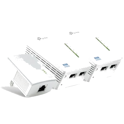 POWERLINE 500M WIRELESS EXTENDER TP-LINK TL-WPA4220T-KIT(KIT 3PCS)INCL. 2PCS TL-WPA4220 + 1 TL-PA4010 - GARANZIA 3 ANNI-