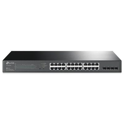 SWITCH 24P LAN GIGABIT TP-LINK SG2428P(T1600G-28PS)POE+ SMART CON 4 COMBO SFP - GARANZIA A VITA