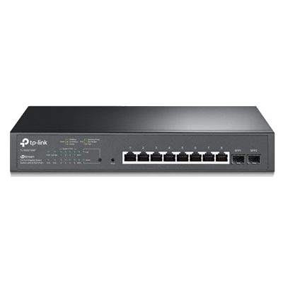 SWITCH 10P GIGABIT TP-LINK SG2210MP CON 8P POE+ 2P SFP,802.3AF SFP - ALIM.150W POE-GARANZIA A VITA