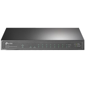 SWITCH 10P GIGABIT CON 8P POE+ TP-LINK TL-SG1210P 1P GIGABIT RJ45 1P GIGABIT SFP 802.3AT/AF - ALIM. POE 64W