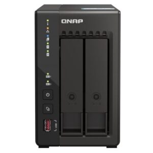 NAS QNAP TS-253E-8G 2HD 3,5"/2,5" SATA6G-NO HD-2PX2.5GIGA-4P USB-8GB DDR4-CELERON J6412 4CORE