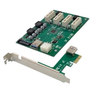 SCHEDA PCIE X1 A 4 SLOT PCIE X1 RISER CARDCONCEPTRONIC EMRICK10G