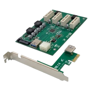 SCHEDA PCIE X1 A 4 SLOT PCIE X1 RISER CARDCONCEPTRONIC EMRICK10G