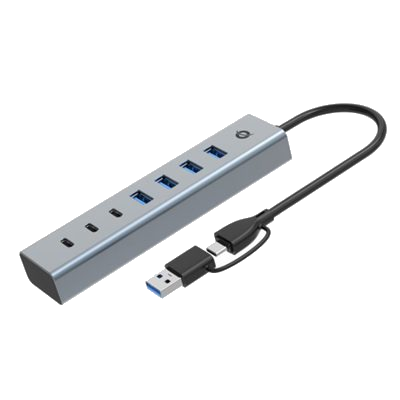 HUB USB3.0 A 7P CONCEPTRONIC HUBBIES20G 5GBPS USB-C X 3PUSB-A X 4P