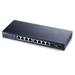 SWITCH ZYXEL XMG1915-10E-EU0101F 8P 2.5 MGIGABIT+2P 10GBE SFP+ NEBULAFLEX - SUPPORTO IPV6, VLAN - DESIGN SENZA VENTOLE, DESKTOP