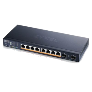 SWITCH ZYXEL XMG1915-10EP-EU0101F 8P 2.5 MGIGABIT POE +2P 10GBE SFP+ NEBULAFLEX - SUPPORTO IPV6 VLAN - SENZA VENT.- DESKTOP
