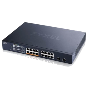 SWITCH ZYXEL XMG1915-18EP-EU0101F 16P 2.5 MGIGABIT (SI CUI 8 POE) +2P 10GBE SFP+ NEBULAFLEX - SUPPORTO IPV6 VLAN -DESKTOP