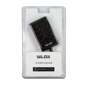HUB NILOX 10 PORTE USB 2.0