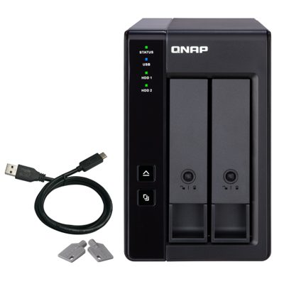 ESPANSIONE PER NAS QNAP TR-002 2HD3.5"/2.5" SATA 6G-NO HD-1P USB3.1 TYPE C