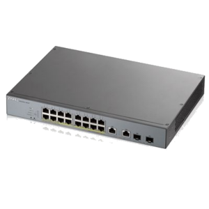 SWITCH 16P LAN GIGABIT POE ZYXEL GS1350-18HP-EU0101F NEBULAFLEX MANAGED X CCTV-2P COMBO GIGABIT UPLINK-1Y SERV.NEBULAPRO