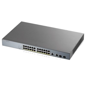 SWITCH 24P LAN GIGABIT POE ZYXEL GS1350-26HP-EU0101F NEBULAFLEX MANAGED X CCTV- 2P COMBO GB UPLINK-1Y SERV.NEBULA PRO