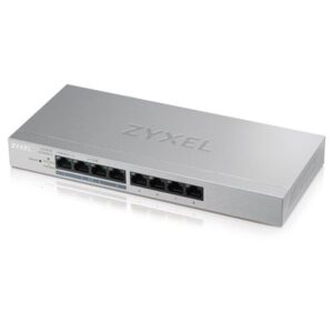 SWITCH 8P LAN GIGABIT ZYXEL GS1200-8HPV2-EU0101FMANAGED PLUS (4P POE, EROG. FINO 60W) FINO:31/12