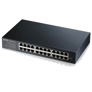 SWITCH 24P LAN GIGABIT ZYXEL GS1900-24E-EU0103F V3 SWITCH WEB MANAGED 24P GIGA SENZA VENTOLE- IPV6 VLAN