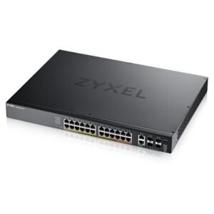 SWITCH 24P GIGABIT POE+ 2P 10GBE MG POE+4P 10 GIGABIT SFP+ ZYXEL XGS2220-30HP-EU0101F LAYER 3 STACKABLE - RACK