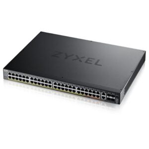 SWITCH 48P GIGABIT POE +2P 10GBE MG POE+4P 10 GIGABIT SFP+ ZYXEL XGS2220-54HP-EU0101F LAYER 3 LITE STACKABLE - RACK