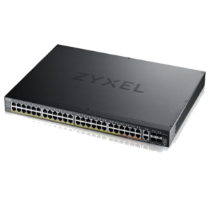 SWITCH 48P GIGABIT POE +2P 10GBE MG POE+4P 10 GIGABIT SFP+ ZYXEL XGS2220-54HP-EU0101F LAYER 3 LITE STACKABLE - RACK