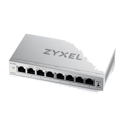 SWITCH 8P LAN GIGABIT ZYXEL GS1200-8V3-EU0101F 8P GIGABIT EASY MANAGEMENT PER VLAN QOS - DESIGN SENZA VENTOLE DESKTOP