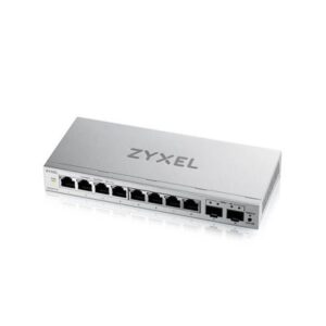 SWITCH 10P ZYXEL GS1200-10V3-EU0101F 8P GIGABIT+2P SFP GBE EASY MANAGEMENT PER VLAN QOS - DESIGN SENZA VENTOLE DESKTOP