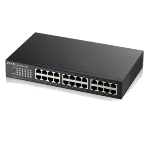 SWITCH 24P LAN GIGABIT ZYXEL GS1100-24E-EU0103F SWITCH UNMANAGED, 24P GIGA DESKTOP/RACK (DESIGN SENZA VENTOLE) GARANZ FINO:31/03