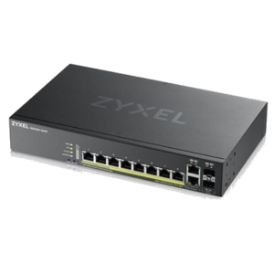SWITCH 10 LAN GIGABIT ZYXEL GS2220-10HP-EU0101F 8P GIGABIT POE+2P DUAL PERSONALITY GIGA - SUPP. IPV6 RACK -