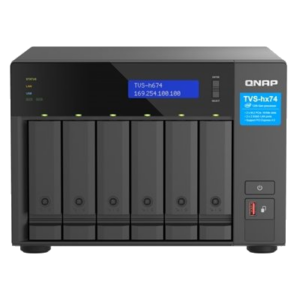NAS QNAP TVS-H674-I3-16G 6HD 3,5"/2,5"SATA-NO HD-2P 2.5GBE3P USB3.2-16GB DDR4 SODIMM-CPU 4-CORE I3-12100