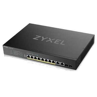 SWITCH 10P LAN GIGABIT ZYXEL XS1930-12HP-ZZ0101FNEBULAFLEX MAN.LAYER 8P MULTIGB POE 60W+2P MULTIGB+2P 10GBE SFP+IPV6 -FREE NEB