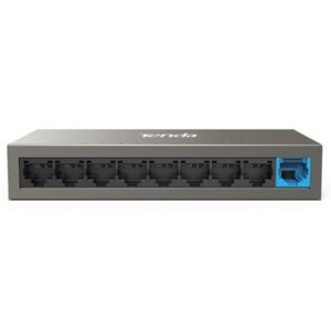 SWITCH 8P LAN 10/100M + 1P 10/100/1000M TENDA TEF1109DT DESKTOP - METALLO- GARANZIA 3 ANNI