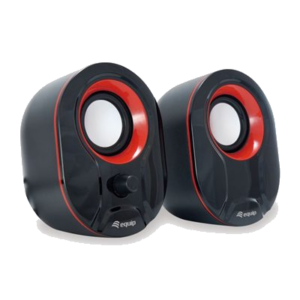 CASSE USB EQUIP 245332 NERE/ROSSE PER PC E PORTATILE - 6W -JACK DA 3,5 MM- EAN:4015867221464