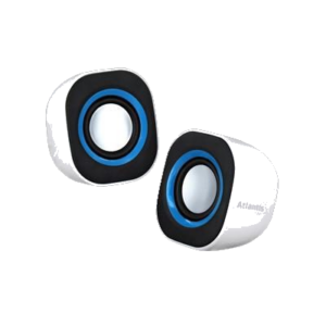 CASSE 440W ATLANTIS P003-C03-W BIANCHE MINI PER PC E PORTATILE - USB - EAN: 80269740163436- GARANZIA 2 ANNI-