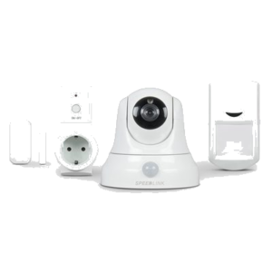 KIT VIDEOSORVEGLIANZA SPEEDLINK SISTEMA BASIC DI MONITORAGGIO 5PZ VIDEOCAMERA + SENSORI MOVIMENTO+PRESA COMANDATA APP