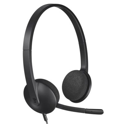 CUFFIA+MICROFONO LOGITECH RETAIL H340 USB P/N 981-000475