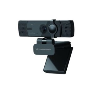 WEBCAM CONCEPTRONIC AMDIS08B USB 4K SUPER HD (RISOL.3840X2160)CON MESSA A FUOCO AUTOM., GRANDANGOLO E DOPPIO MICROF FINO:31/03