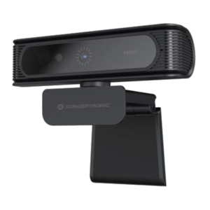 WEBCAM CONCEPTRONIC AMDIS09B CON RICONOSCIMENTO FACCIALE WINDOWS HELLO 1080P - OB.GRANDANGOLARE 80 GRADI- MICR.INTEGR.
