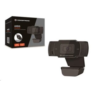 WEBCAM CONCEPTRONIC AMDIS03B FULL HD 720P (RISOL.1080X720 ) CON MICROF.- USB2.0 FINO:31/03