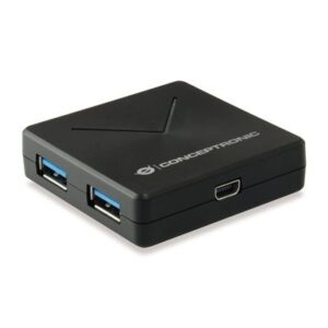 HUB USB3.0 4P CONCEPTRONIC HUBBIES02B -CAVO DI CONNESSIONE STACCABILE, CAVO USB INCLUSO FINO:31/03
