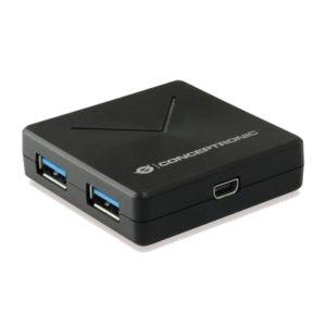 HUB USB3.0 4P CONCEPTRONIC HUBBIES02B -CAVO DI CONNESSIONE STACCABILE, CAVO USB INCLUSO FINO:31/03