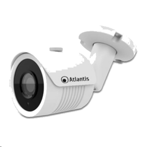 VIDEOCAMERA IP ATLANTIS A11-UX826A-BP POE A E B-BULLET BIANCA-3MP-IP-66 -OTTICA FISSA 3.6MM -STRUTTURA METALLICA-CLIENT P2P INCL