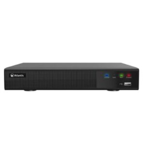 NVR IP ATLANTIS A11-NVR0904P-AK 9CANALIDI CUI 4POE-8MPIXEL A 25FPS - SUPP.PTZ USCITA VGA E HDMI-4K INTEGRA SWITCH 4 FINO:20/03