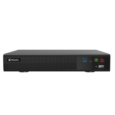 NVR IP ATLANTIS A11-NVR0904P-AK 9CANALIDI CUI 4POE-8MPIXEL A 25FPS - SUPP.PTZ USCITA VGA E HDMI-4K INTEGRA SWITCH 4 FINO:20/03